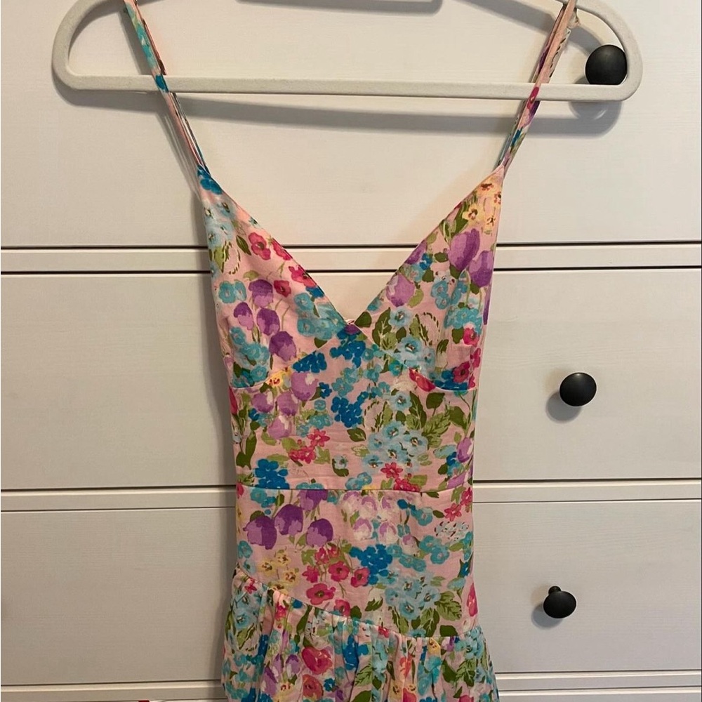 SKY AND MOON CROSS BACK DRESS